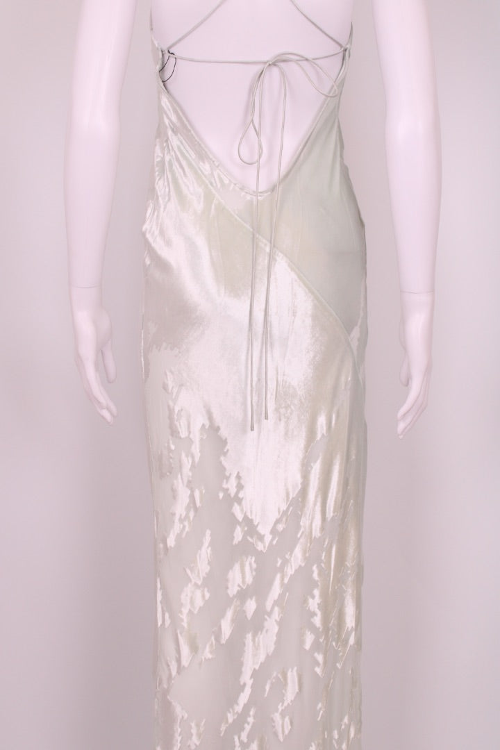 The Sei Slip Crushed Velvet Dress Mint S