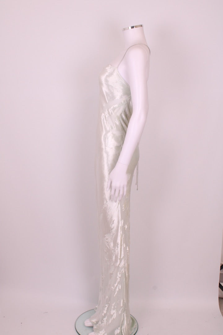 The Sei Slip Crushed Velvet Dress Mint S