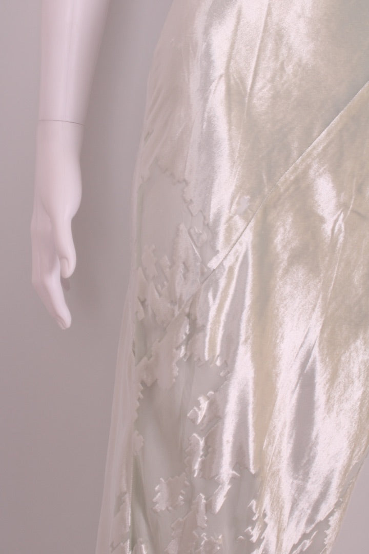 The Sei Slip Crushed Velvet Dress Mint S