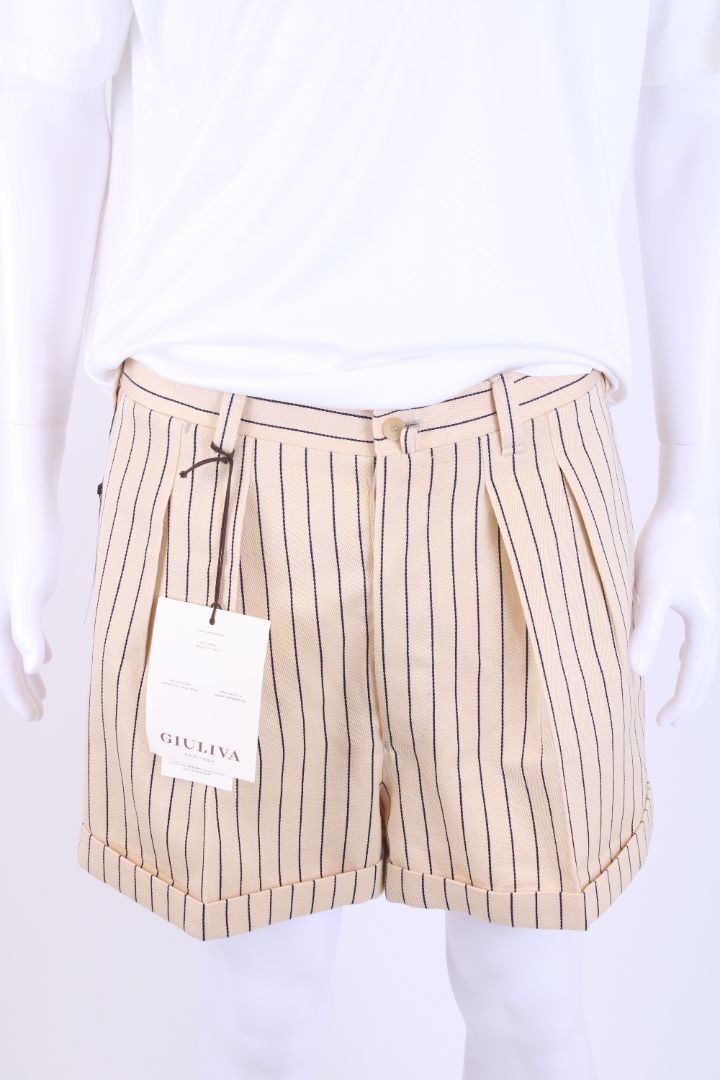 Giuliva Heritage Stripe Shorts Beige W34