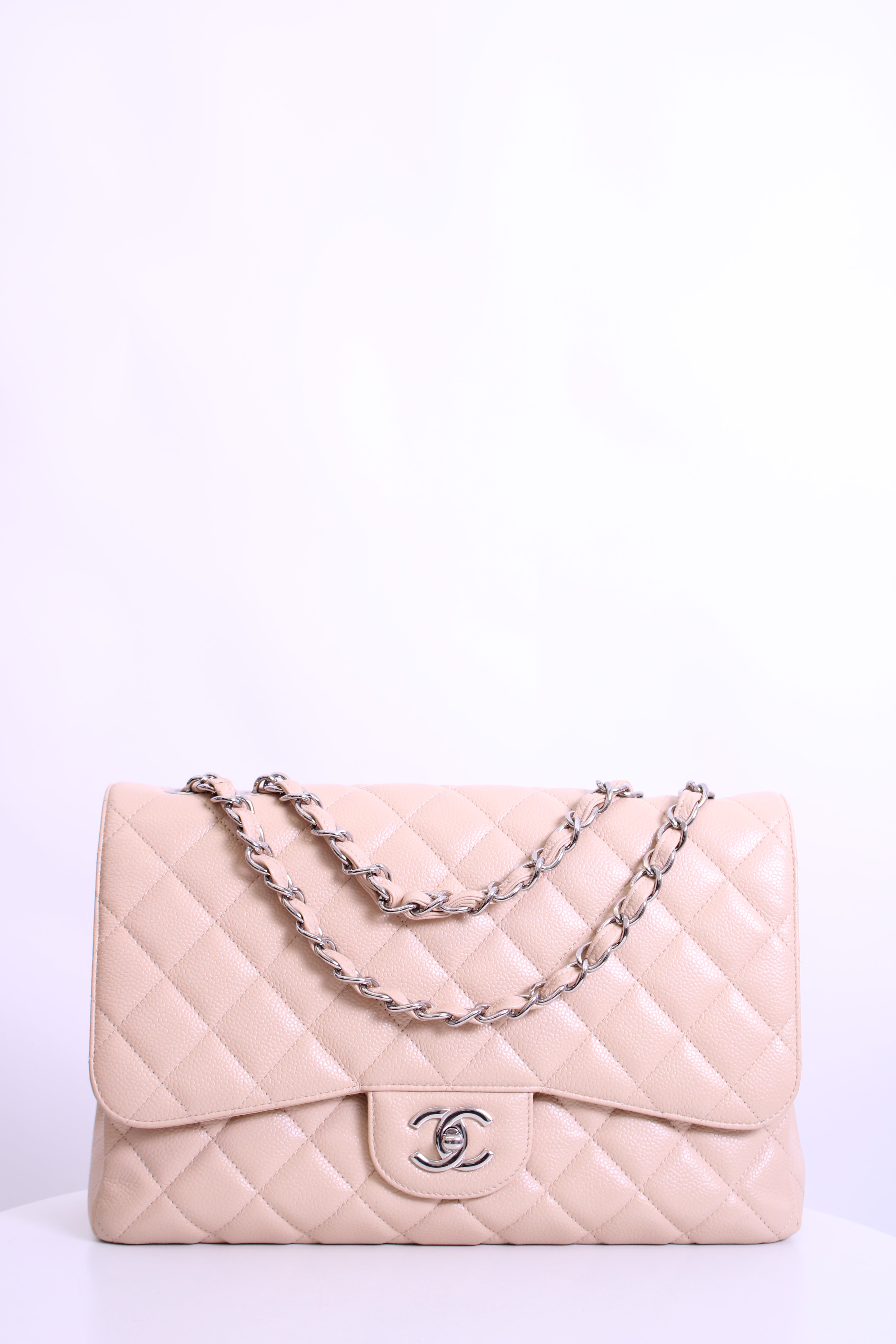 Nude Chanel Jumbo Classic Flap