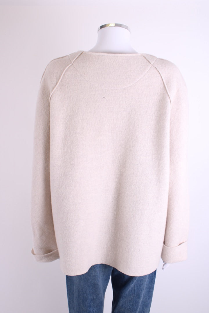 OSKA Wool Buckle Jacket Cream XL
