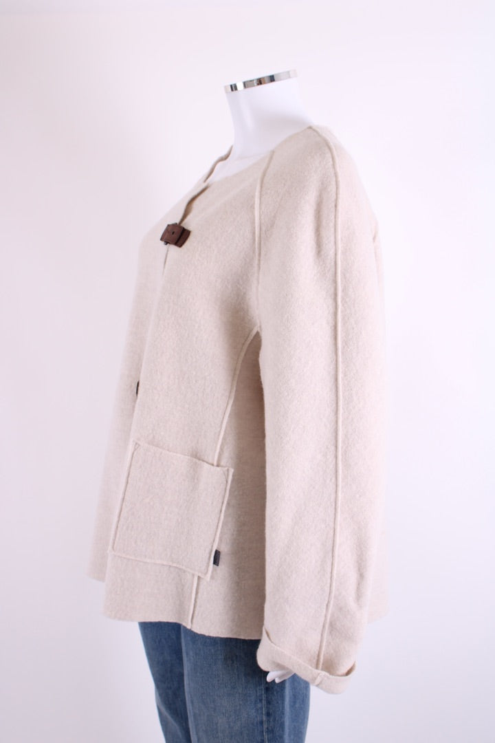 OSKA Wool Buckle Jacket Cream XL