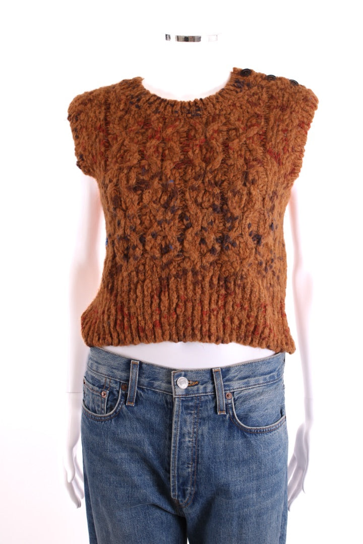 YMC Knit Top Mustard XS