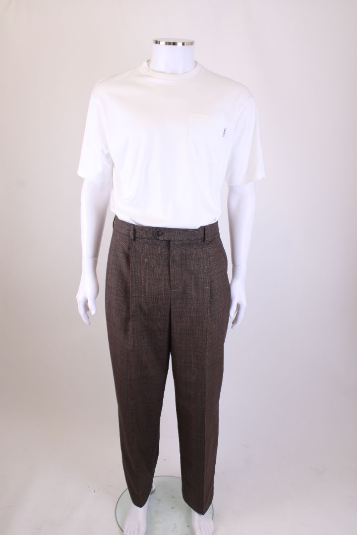 Celine Straight Leg Trousers Brown L
