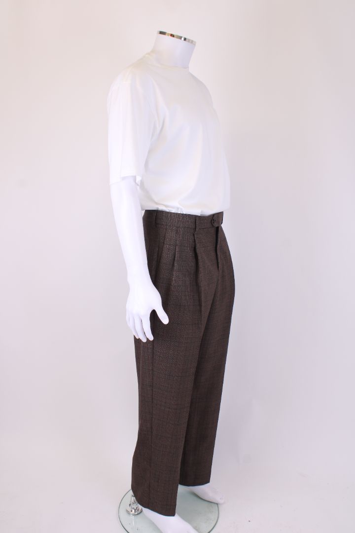 Celine Straight Leg Trousers Brown L