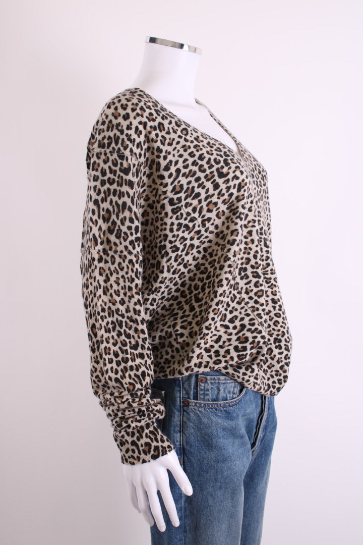 Zadig & Voltaire Cashmere Jumper Leopard Print L