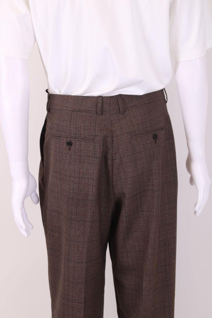 Celine Straight Leg Trousers Brown L