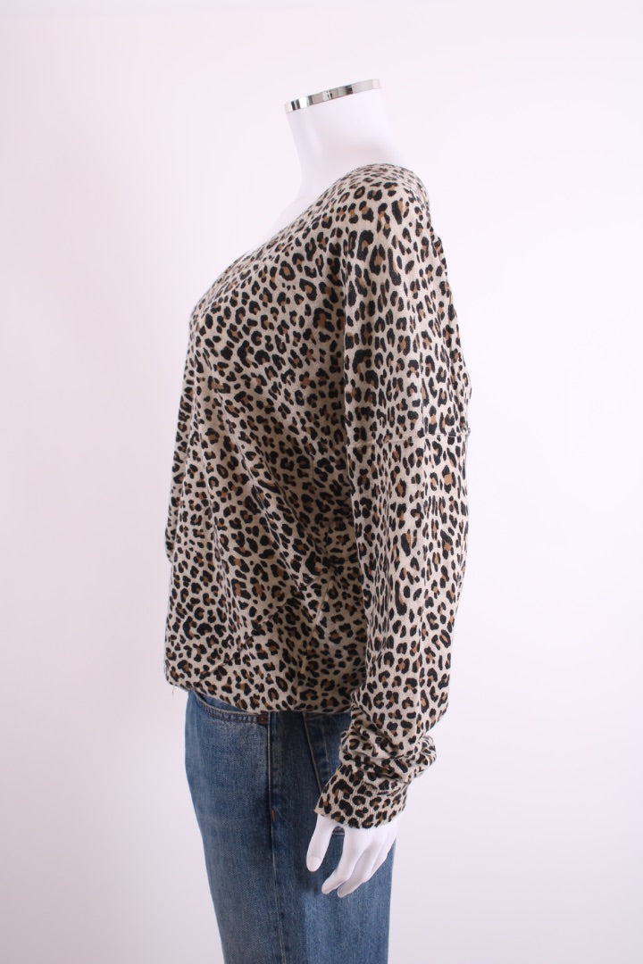 Zadig & Voltaire Cashmere Jumper Leopard Print L