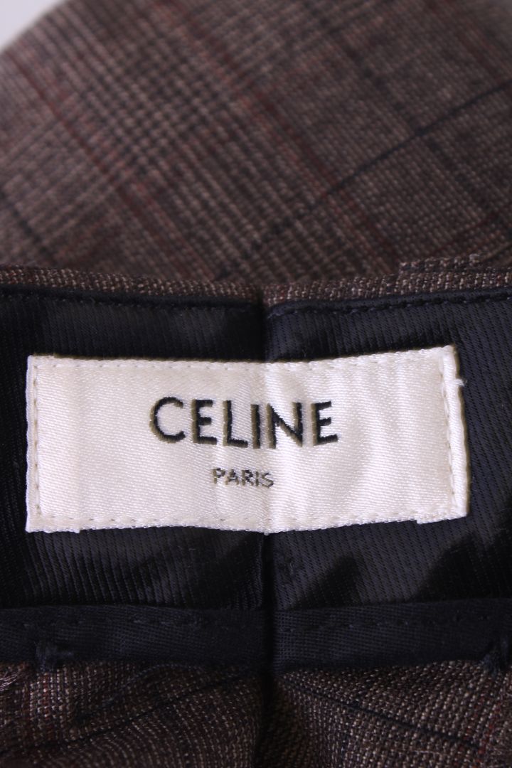 Celine Straight Leg Trousers Brown L