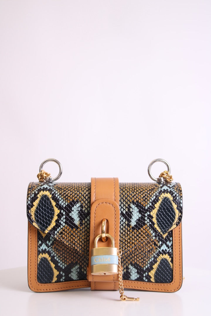 Snake Print Chloe Aby bag