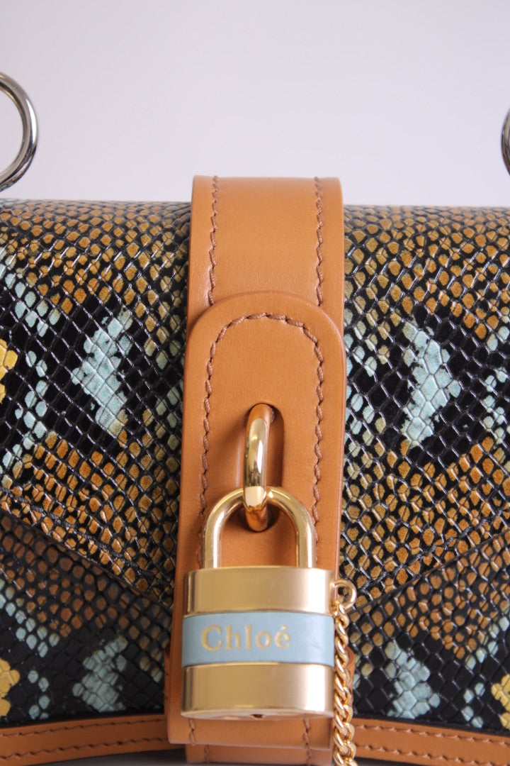 Snake Print Chloe Aby bag