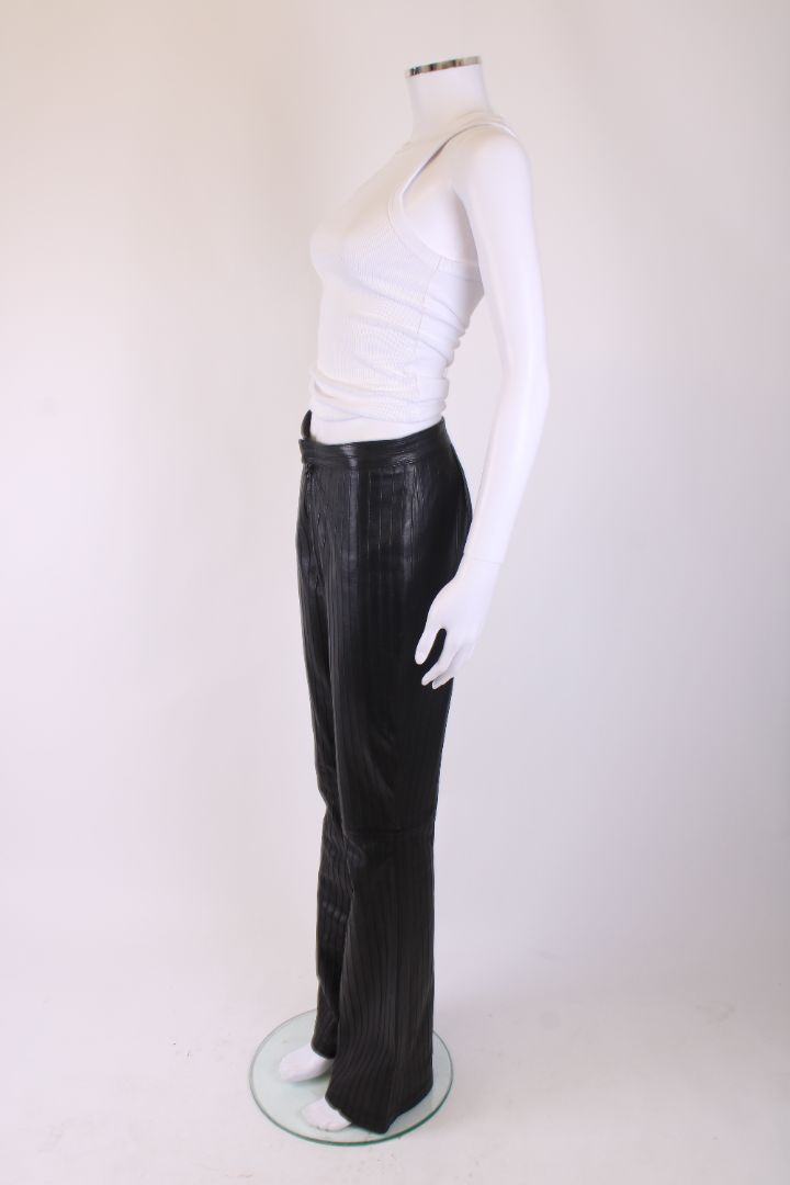 Gucci Leather Trousers Black 42