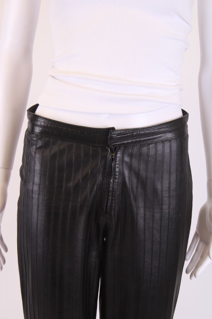 Gucci Leather Trousers Black 42