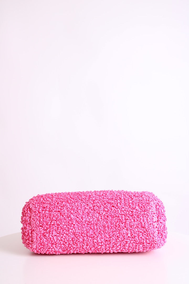 Bottega Veneta Point Clutch Bag Pink