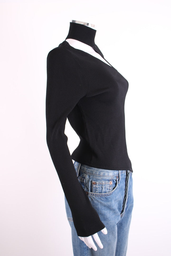 Cult Gaia Cut out Top Black M