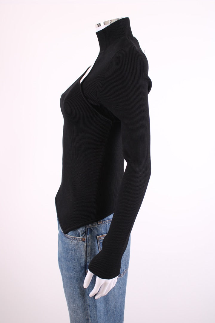 Cult Gaia Cut out Top Black M