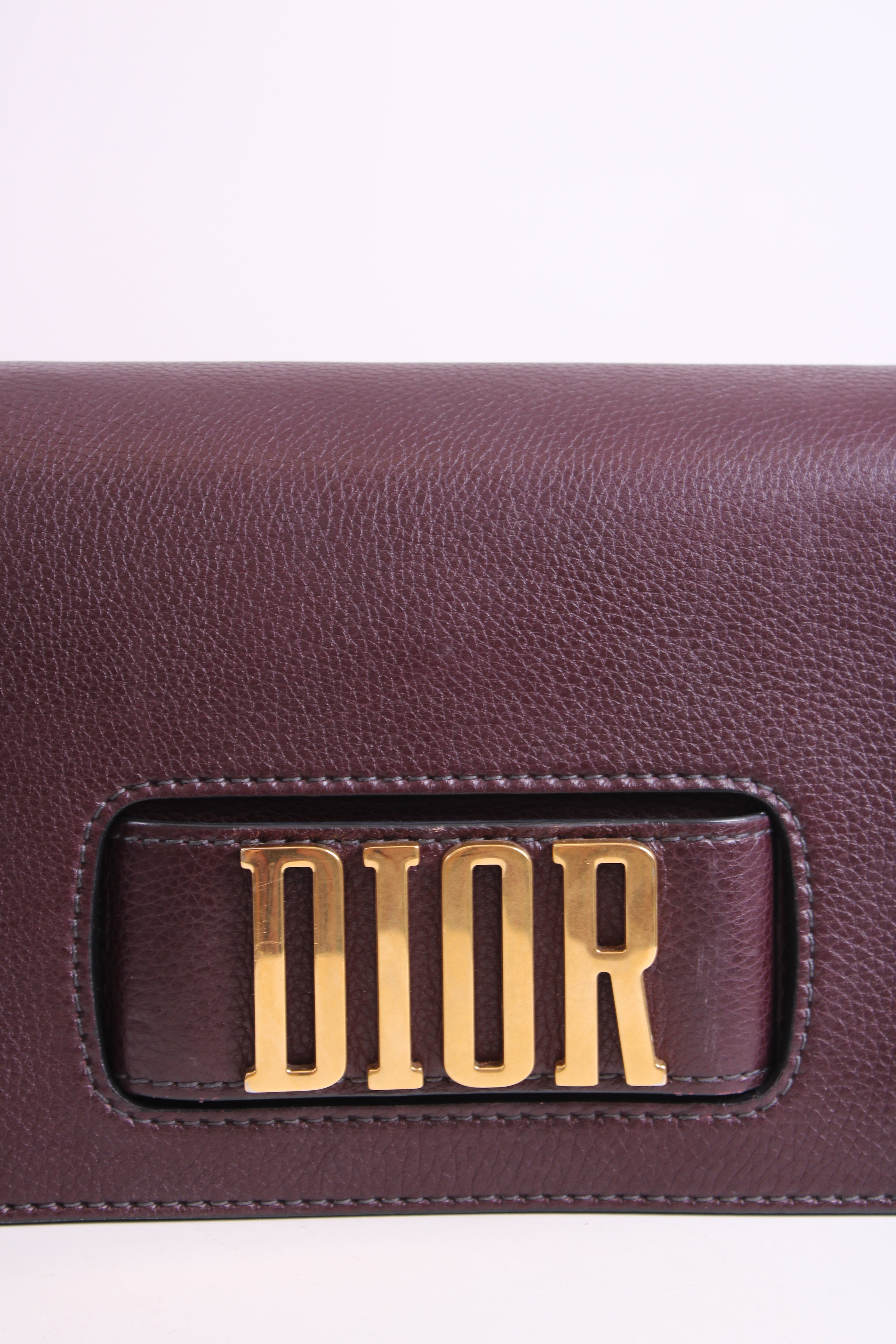 Christian Dior Dio(r)evolution Flap Bag Burgundy