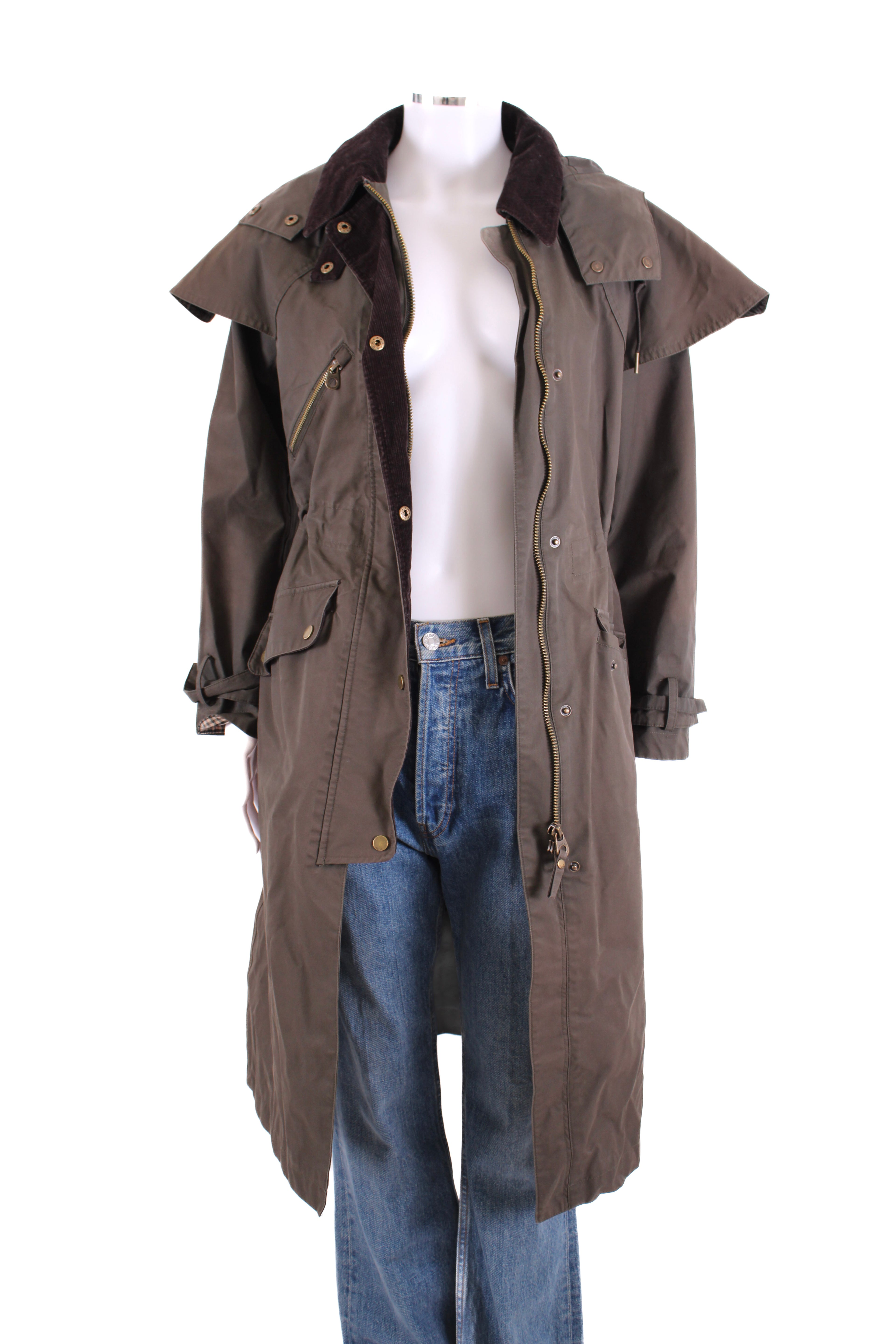Joules Hooded Rain Coat Khaki 6