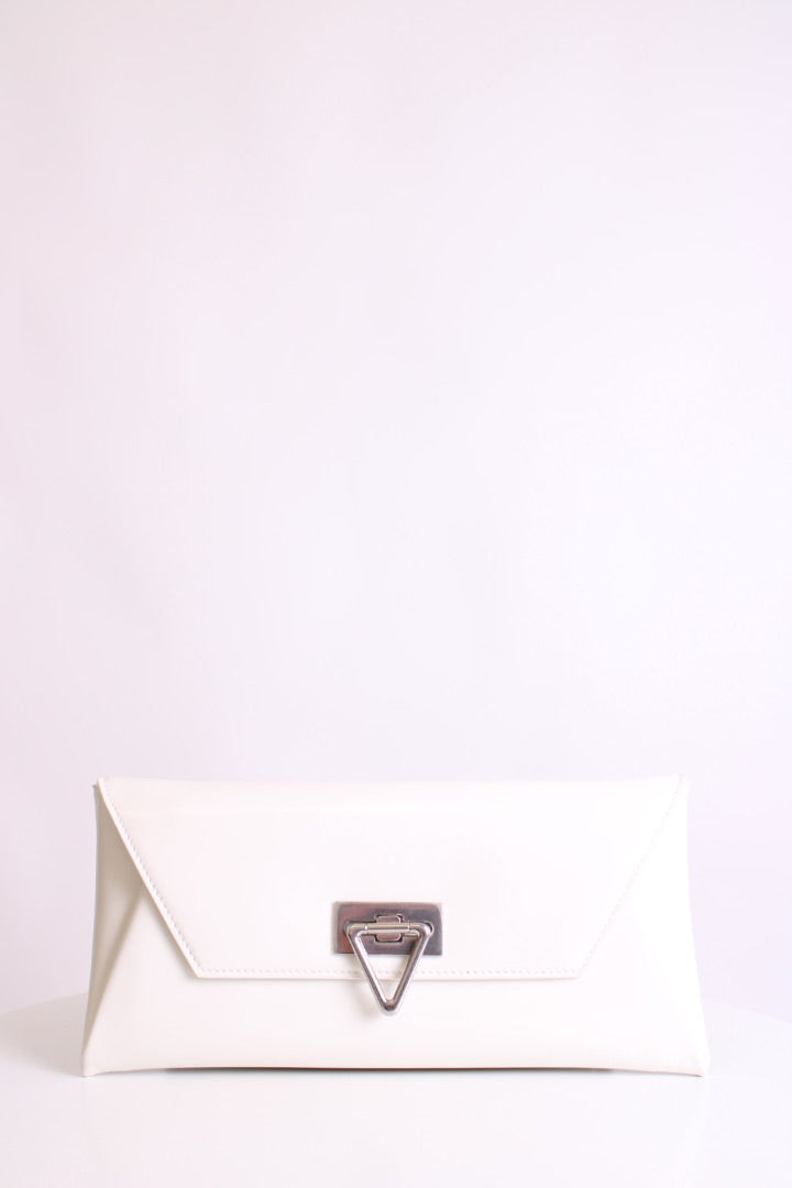 White Bottega Veneta Clutch