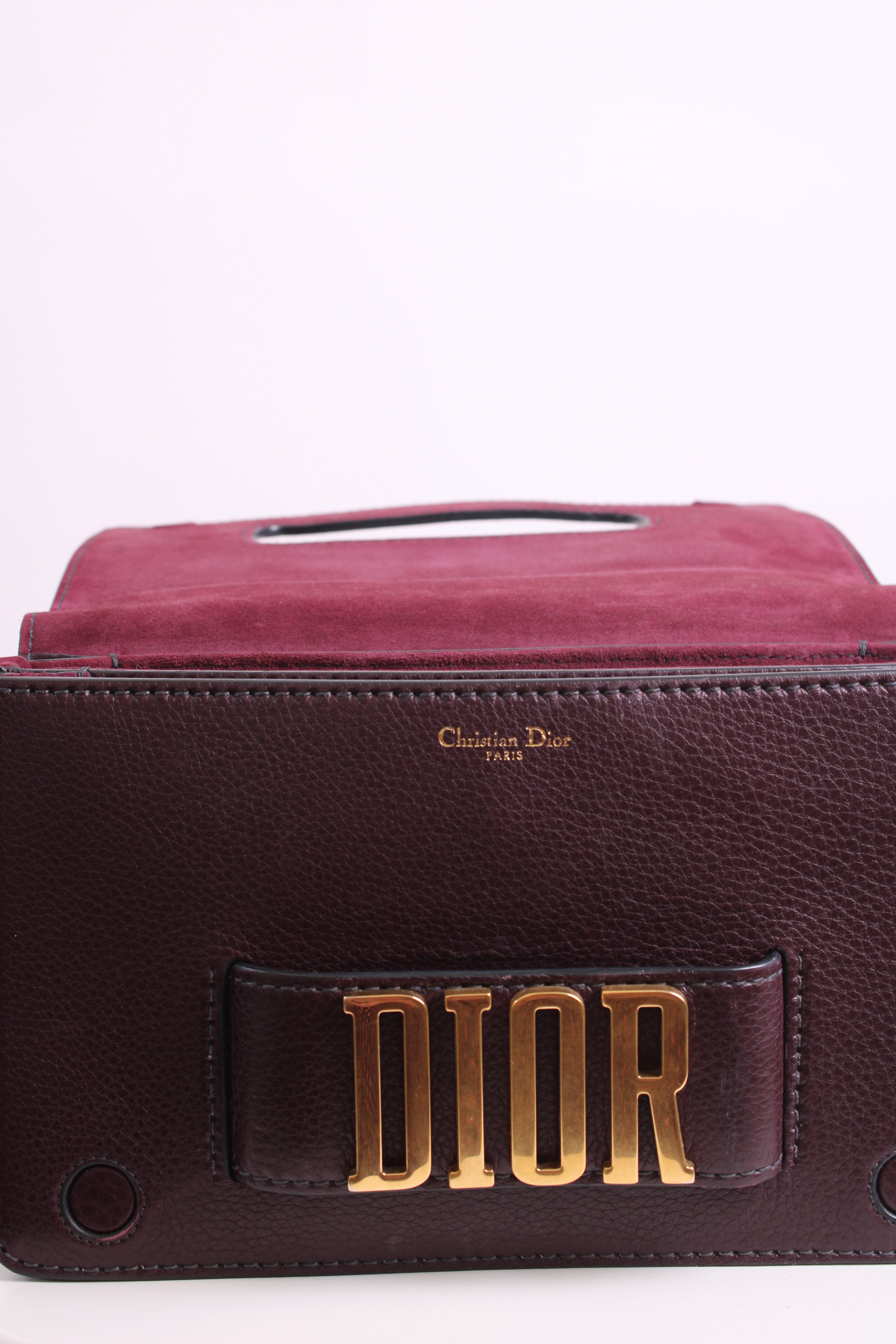Christian Dior Dio(r)evolution Flap Bag Burgundy