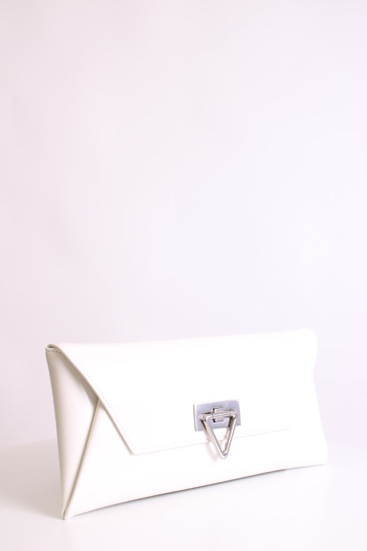 White Bottega Veneta Clutch