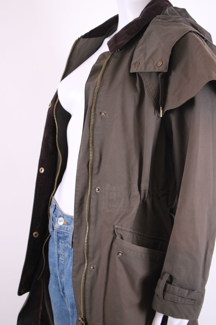 Joules Hooded Rain Coat Khaki 6