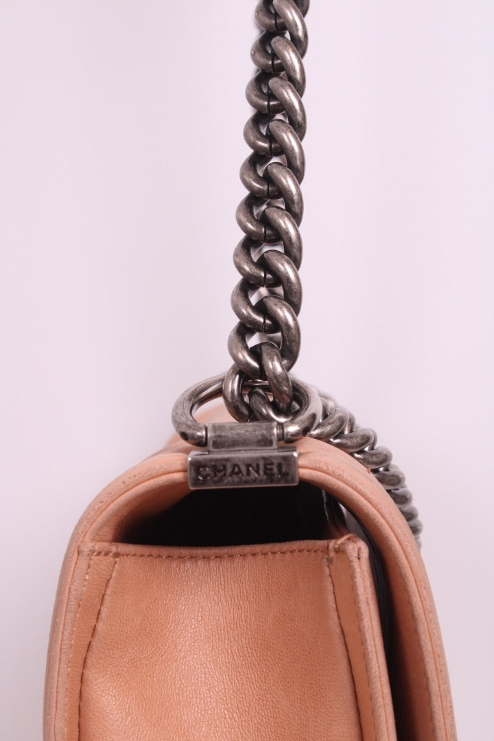 Chanel Large Boy Bag Nude Large