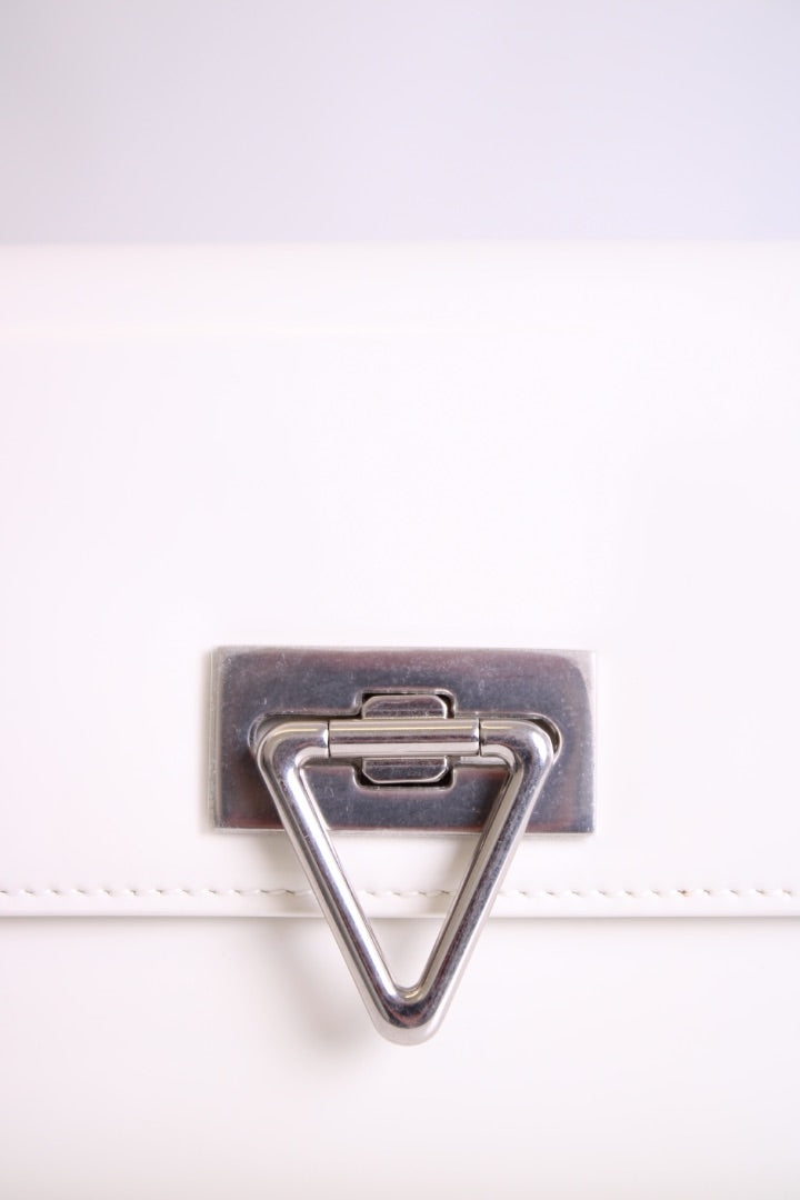 White Bottega Veneta Clutch