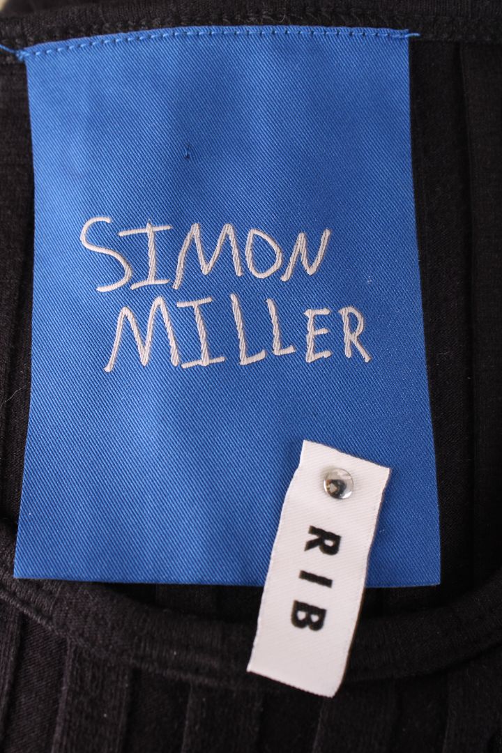 Simon Miller L/S Rib Knit Dress Black M