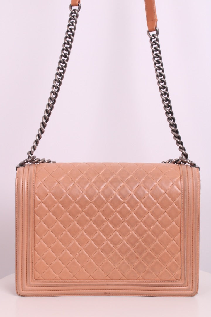 Chanel Large Boy Bag Nude Large