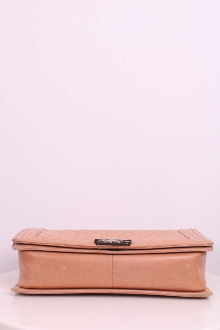 Chanel Large Boy Bag Nude Large