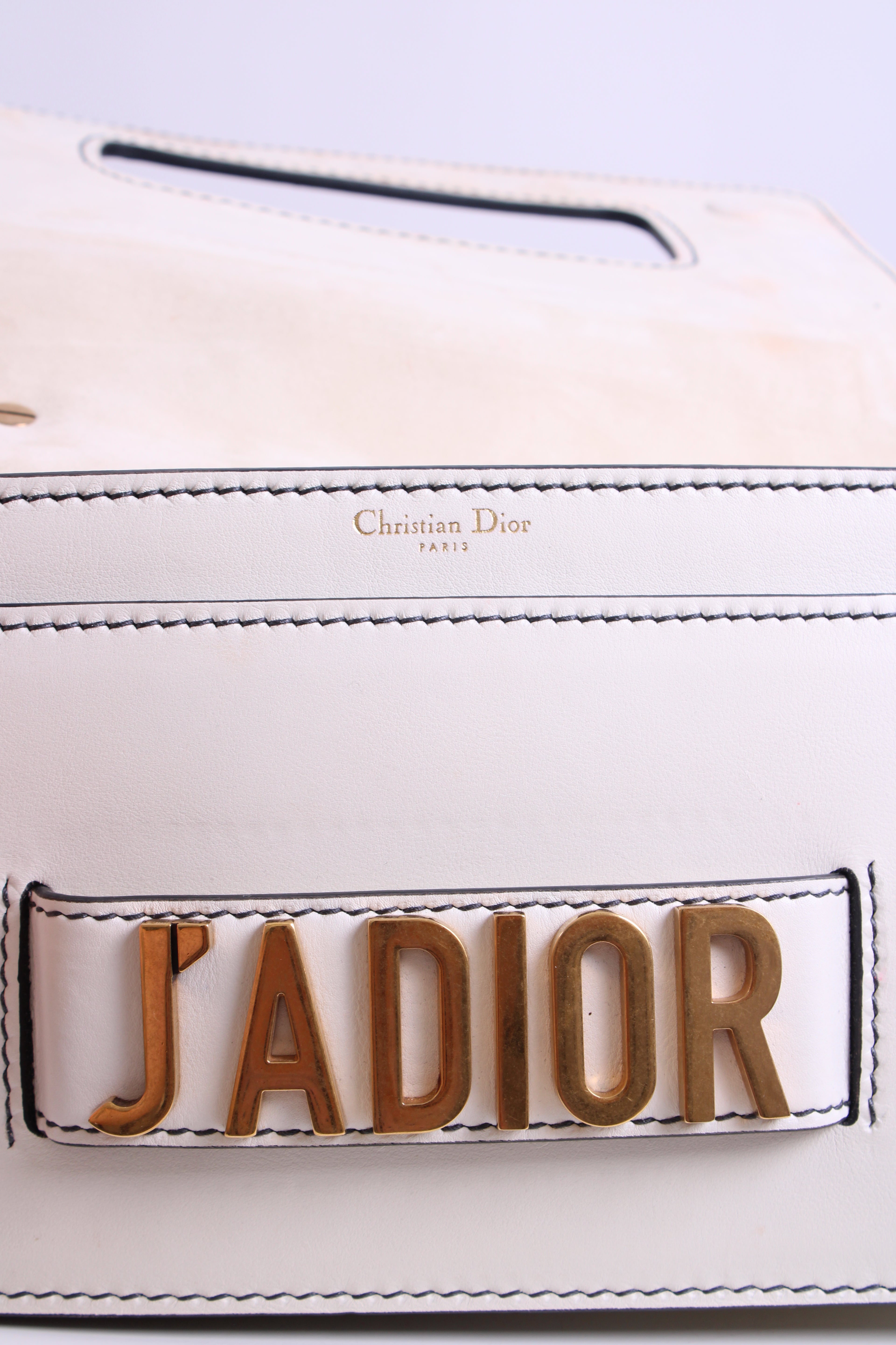 Christian Dior J'Adior Chain Flap Handbag Cream