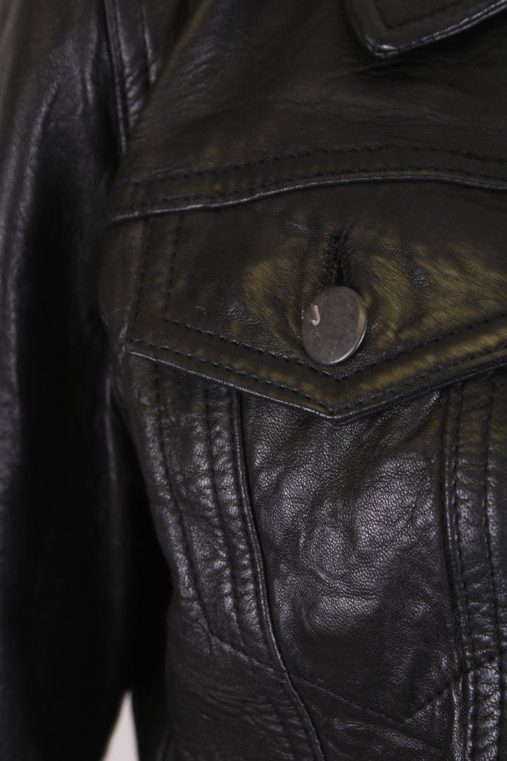 J Brand Leather Jacket Black XS