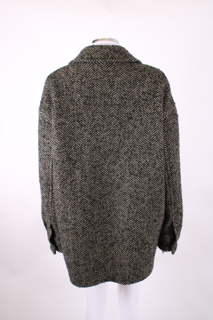 Maison Kitsune Herringbone Jacket Khaki/ Black 10