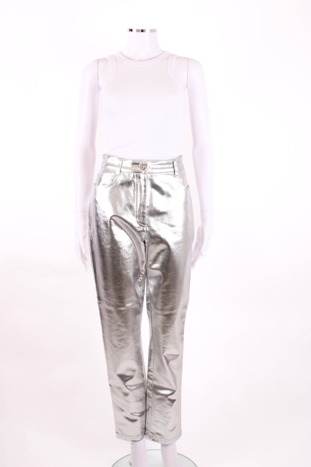 Fendi Trousers Silver 44