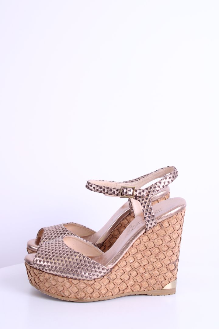 Jimmy Choo Wedges Gold 36