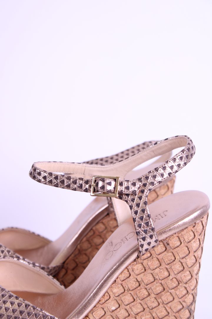 Jimmy Choo Wedges Gold 36