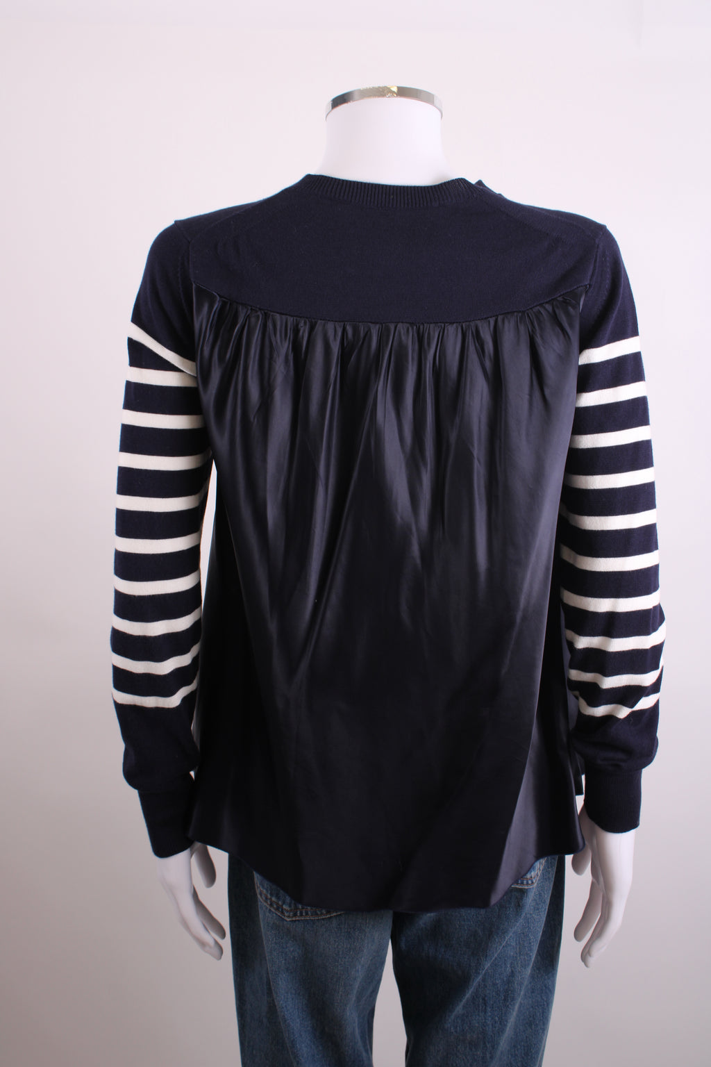 Sacai Luck L/S Stripe Cardigan Navy/ White 12