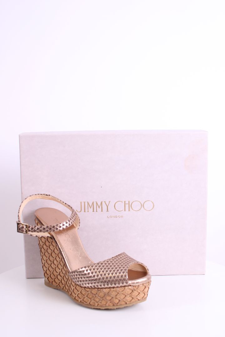 Jimmy Choo Wedges Gold 36