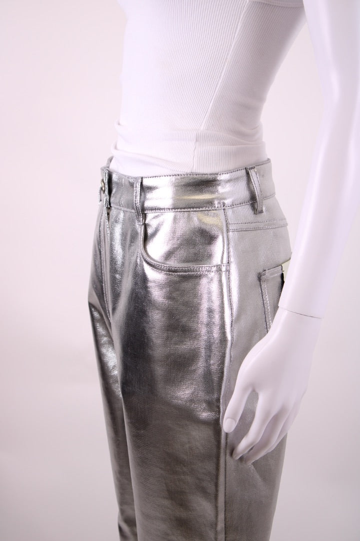 Fendi Trousers Silver 44