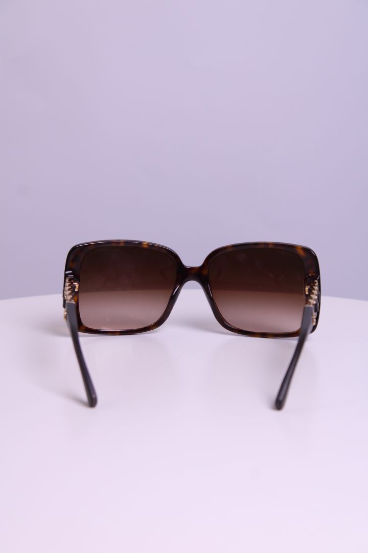Chanel Chain Sunglasses Brown