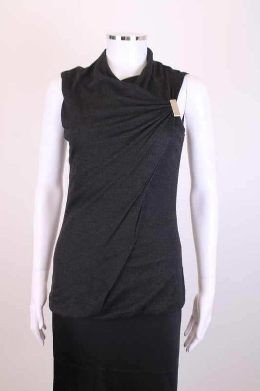 Gucci S/S Knit Top Grey S