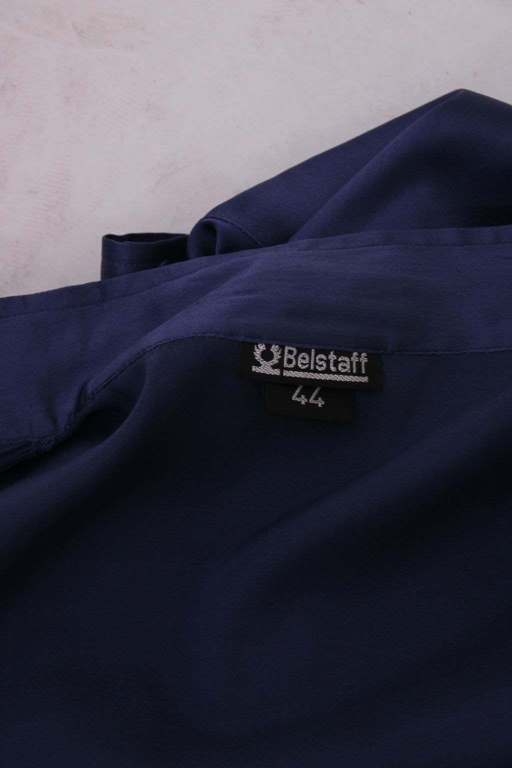 Belstaff L/S Buckle Collar Zip Shirt Navy M