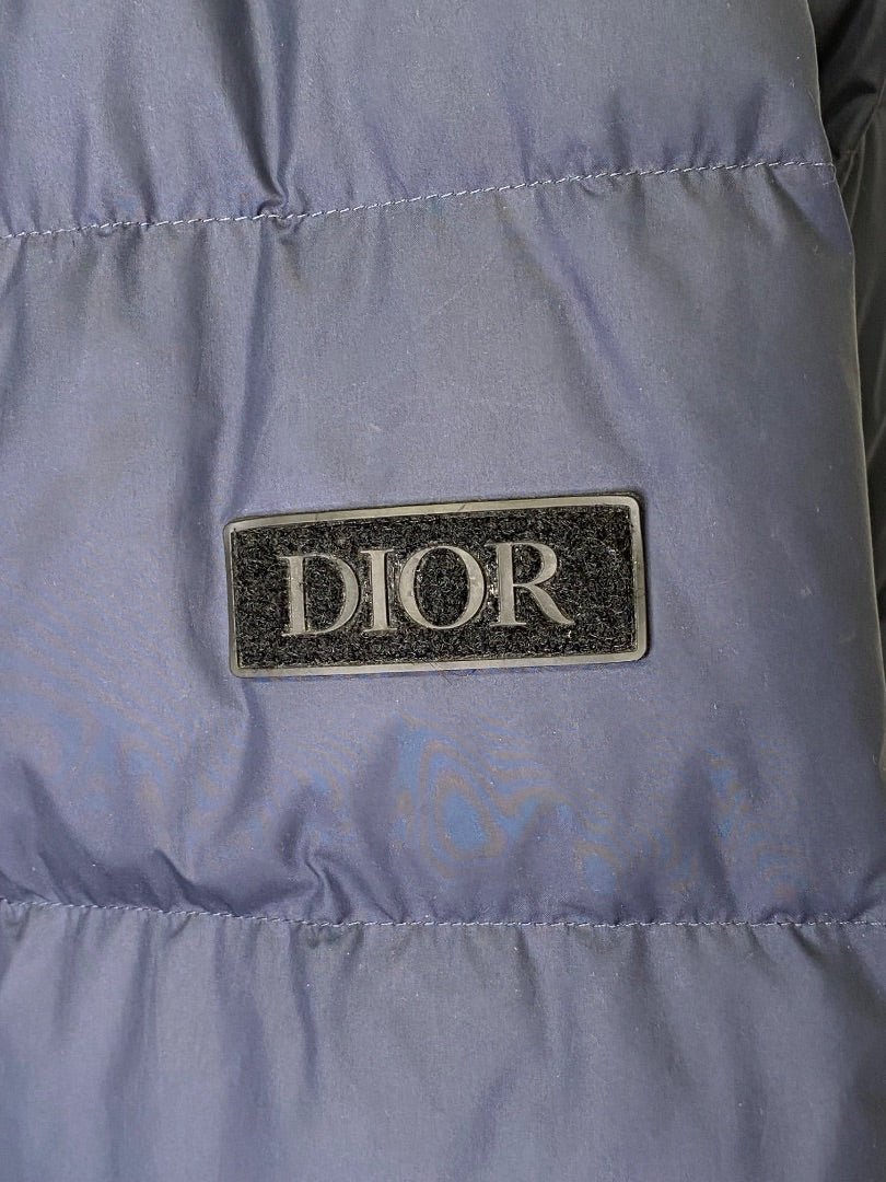 Navy Dior Puffer Jacket, 50