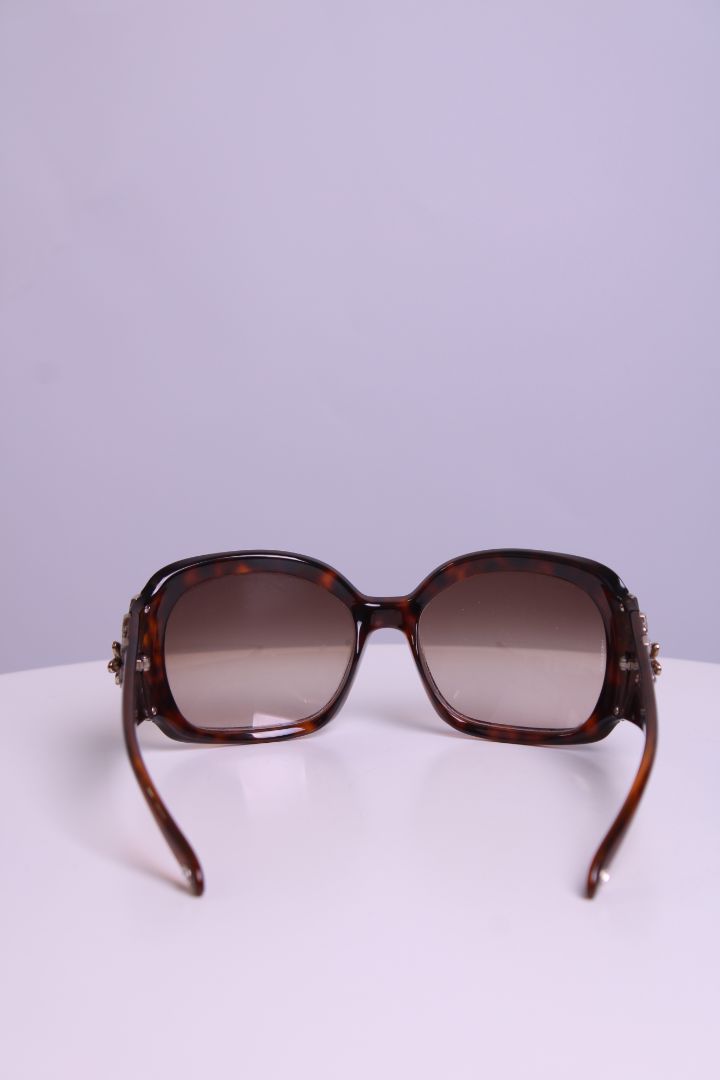 Bvlgari Flower Crystal Sunglasses Tortoiseshell