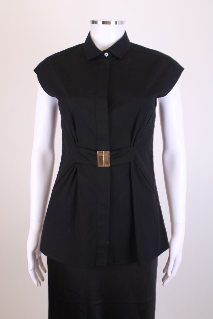 Gucci S/S Belted Shirt Black 8