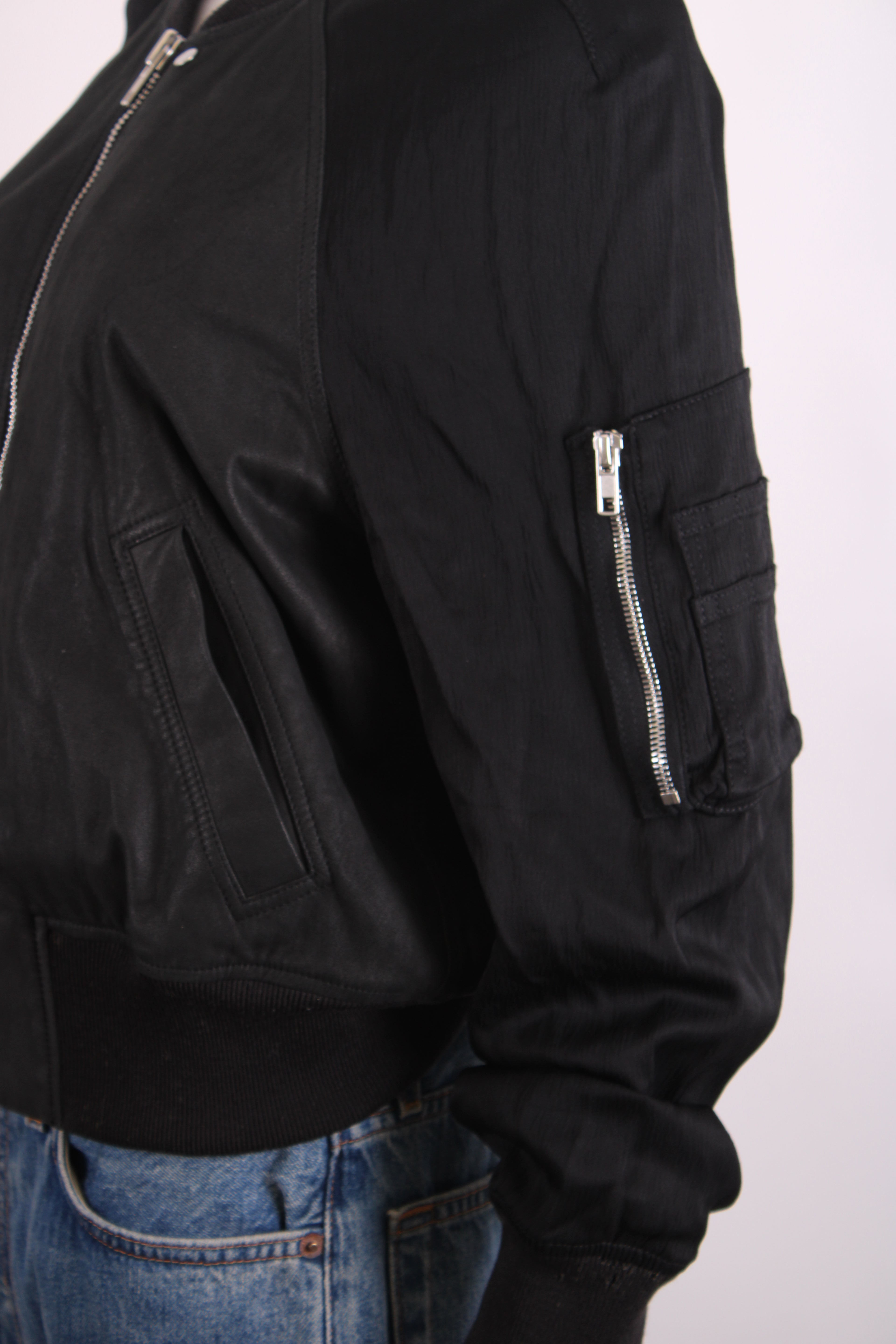 Rick Owens L/S Bomber Jacket Black 16
