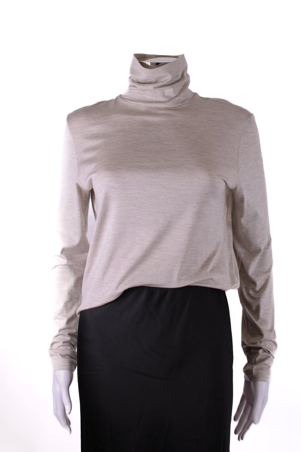 Hermes L/S Turtle Neck Top Grey 10