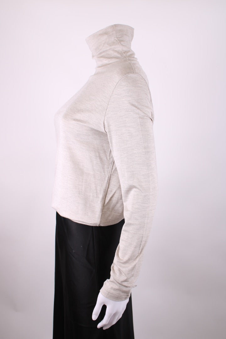 Hermes L/S Turtle Neck Top Grey 10